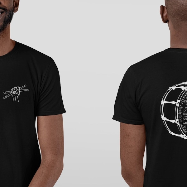 All things drums Shirt | Spielmannszug Schlagzeuger T-Shirt | Percussion Graphic Tee | Word Cloud Art T-Shirt