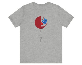 Camiseta Clowncore, camiseta de palhaço assustador para doces ou travessuras de Halloween, camiseta de manga curta unissex Clown Core, palhaços assustadores