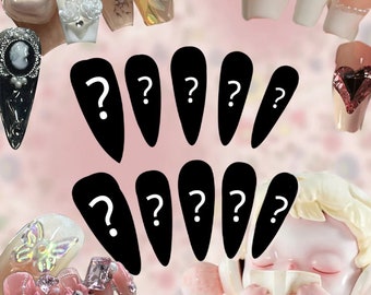 Handmade press on nails/ press ons / reusable nails/false nails/ “The Mystery Set”