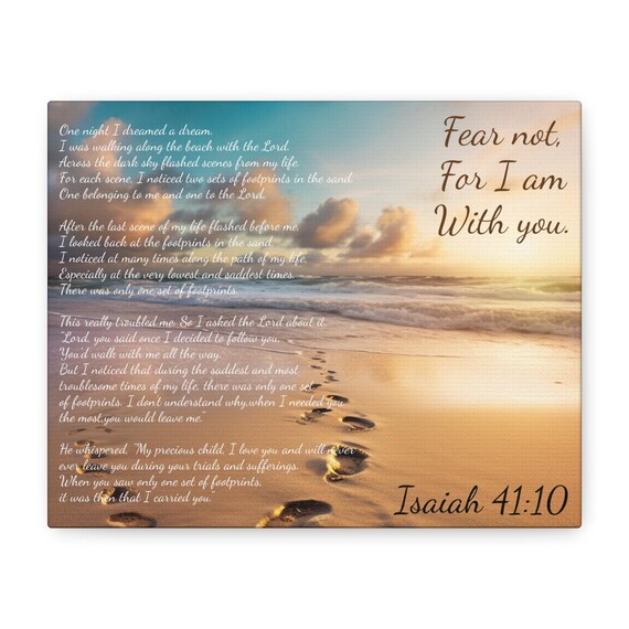 "Footprints In The Sand" III - Isaiah 41:10