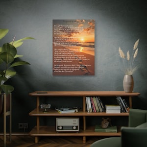 Footprints In The Sand - Canvas (Vertical)