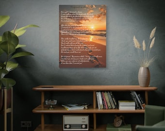 Footprints In The Sand - Canvas (Vertical)