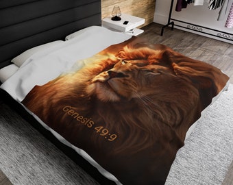 Lion of Judah - Gen.49:9 - Lightweight Throw Blanket