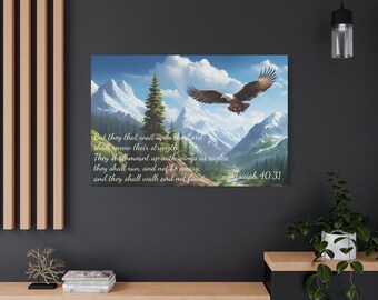 They That Wait- Isaiah 40:31 Premium Gallery Canvas Wrap