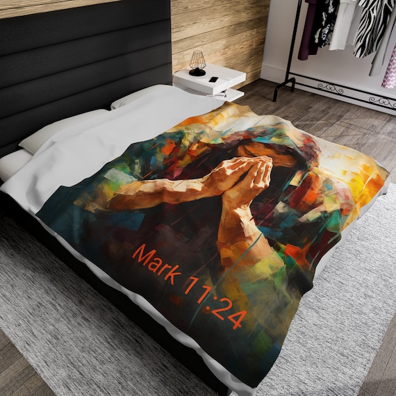 "Believe" Mark 11:24  Lightweight Throw Blanket