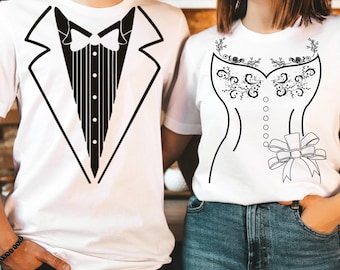 Bride and Groom Shirts, Just Married Shirt, Wife and Husband Shirts, Wedding Shirt, Bride Groom Set, Engagement Shirt, Couple Matching Shirt