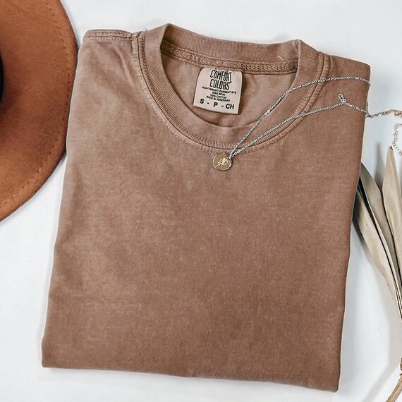 Comfort Colors® Blank Shirt, Unisex Blank Tee, Ready to Press Graphic T-Shirt, Oversized Shirts for Women, Trendy Blank Shirt