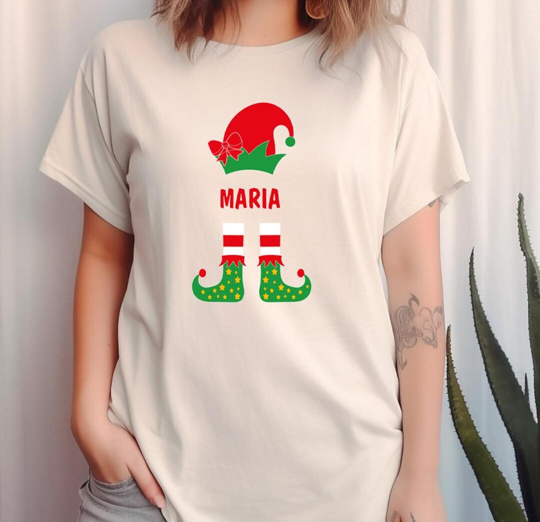 Personalized Name Elf Shirt, Custom Elf Shirt, Customizable Elf T ...