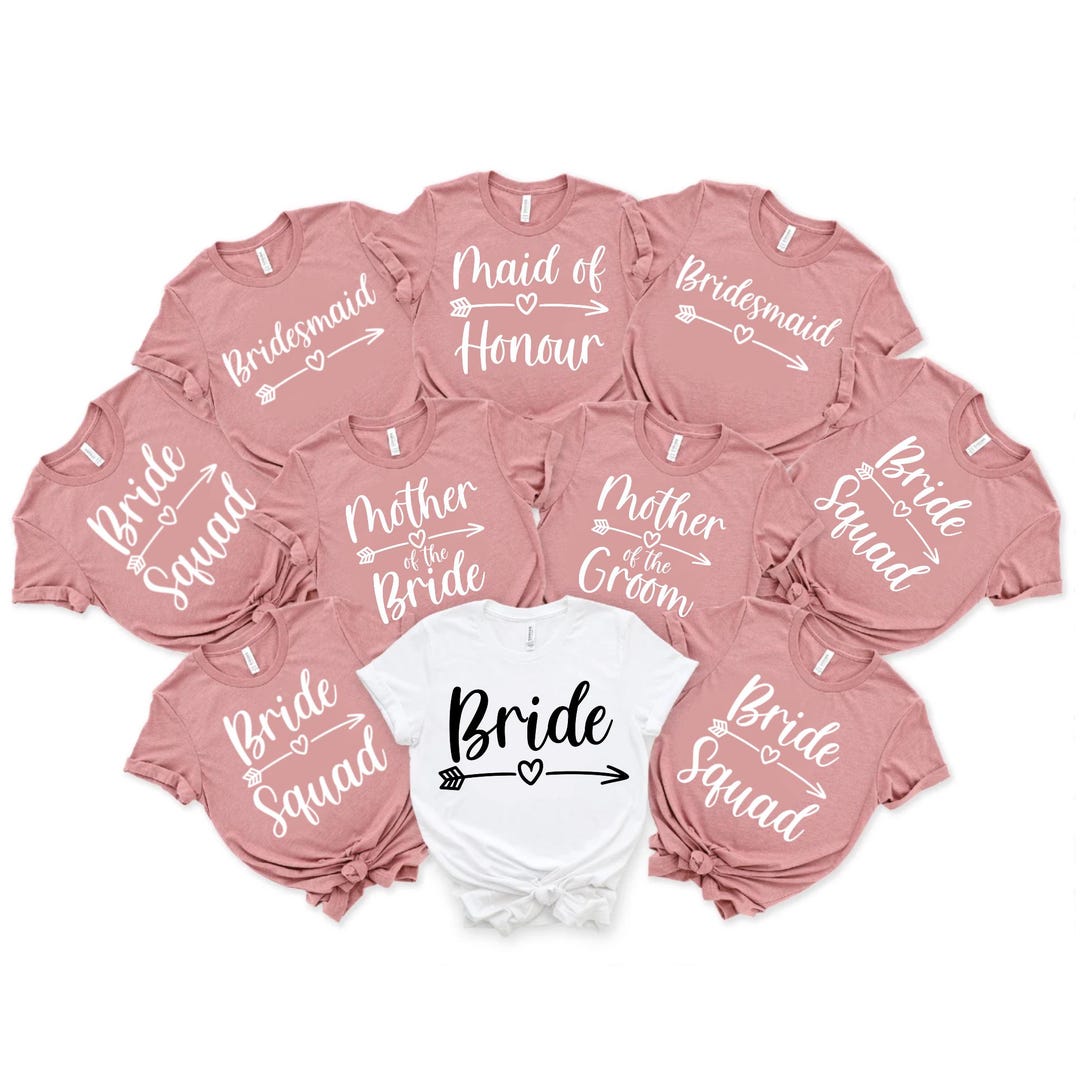 Team Bride Shirts, Bride Shirt, Bachelorette Party Shirts, Bridesmaid ...