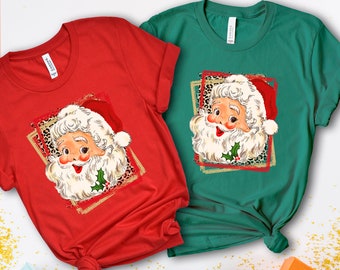 Retro Santa Shirt, Christmas Santa Shirt, Gift For Christmas, Retro Christmas Shirt, Christmas Shirt For Women, Gift For Women, Santa Shirt