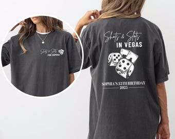 Comfort Colors® Personalized Birthday Shirt, Birthday Shirt, Las Vegas Poker Shirt, 40th Birthday 35th Birthday Custom Name Vegas Birthday