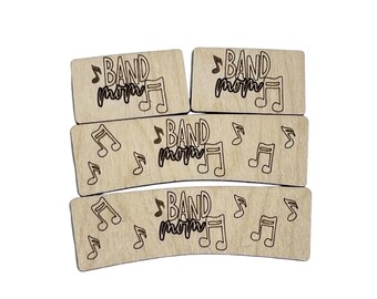 2 Pairs (4 pieces) Hair Claw Clip Band mom blanks. Paintable blank for claw clip. Hair accessory blank. Band mom blanks.