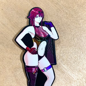 Kafka Sticker - Honkai: Star Rail Fan Art - Holographic Vinyl Sticker with 3D Textures //  Hoyoverse series