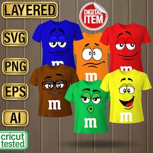 M&M Characters Digital Files SVG I MM Candy I M and M Ornament -   Finland