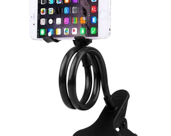 Phone Holder With Clip/Bracket For Bedside/Table