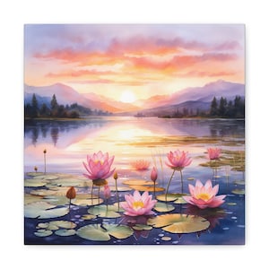 Lily Pad Lake Canvas Print