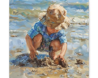 Boy at the Beach | Canvas Print
