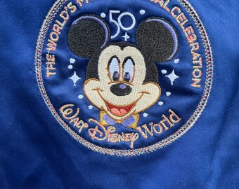 Walt Disney World 50th Anniversary Bomber Jacket XL - Etsy