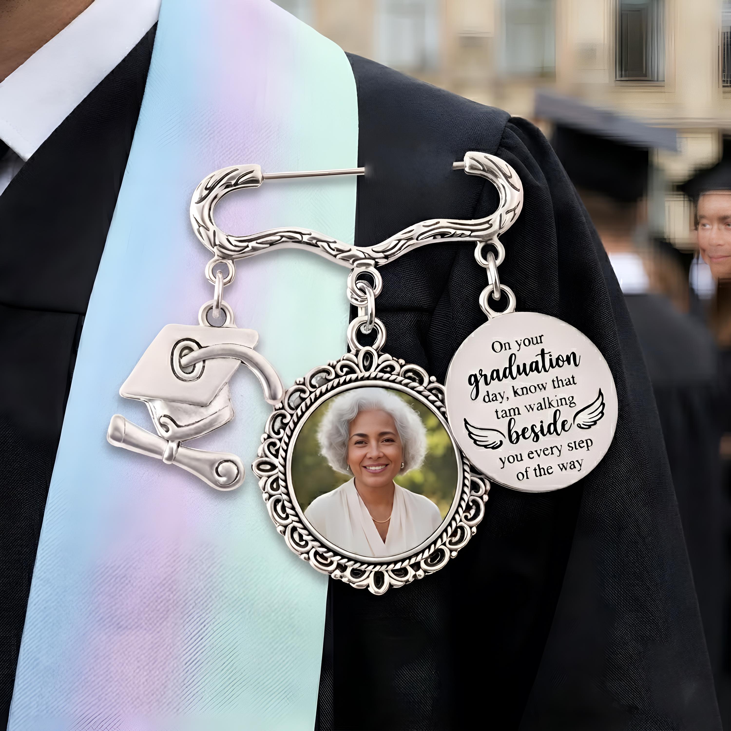Graduation Memorial Photo Charm Pin, Custom Photo Gown Brooch 2026 ...