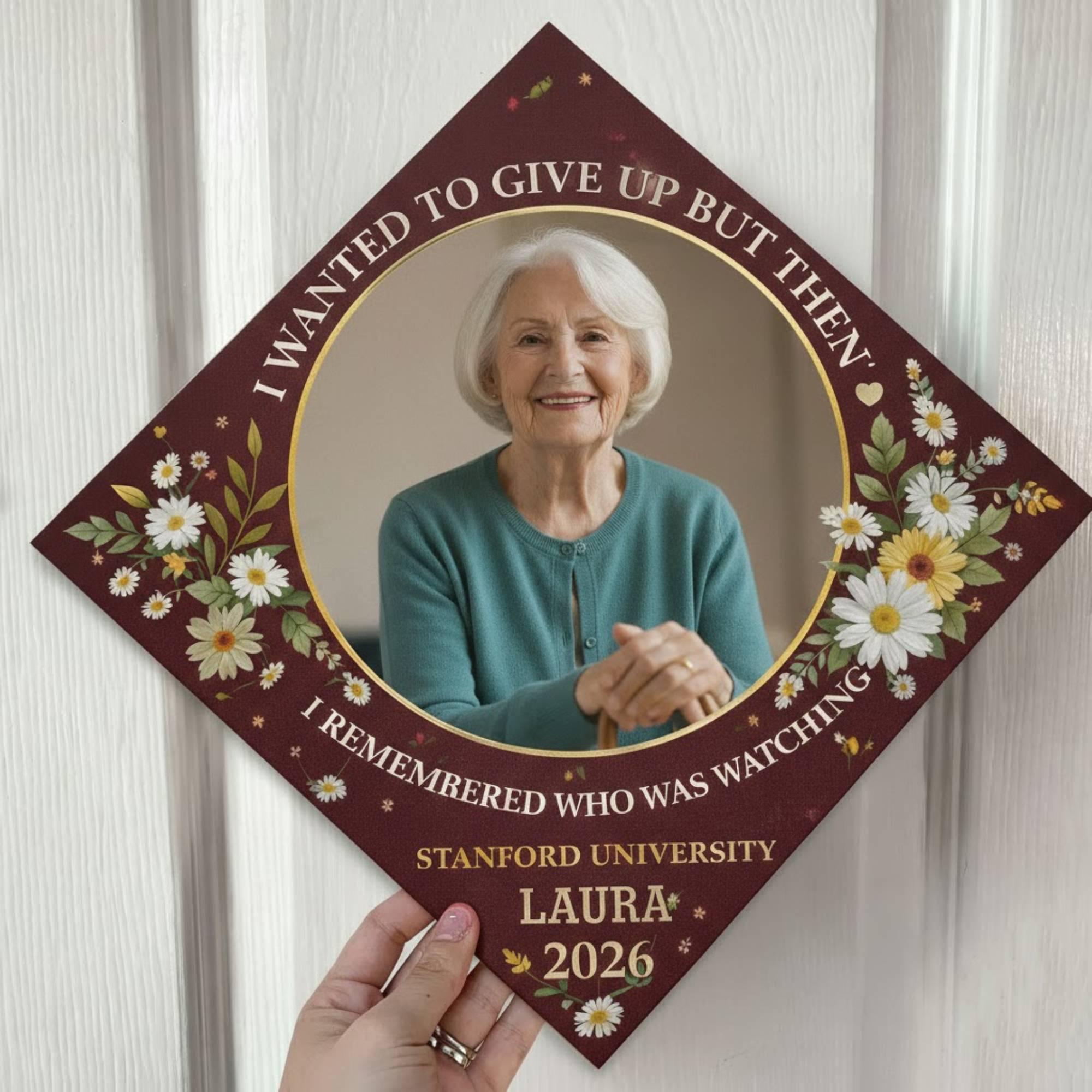 Personalized Memorial Graduation Cap Topper, Class of 2026 Topper ...