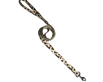 6' Dog Leash-Brown Cow