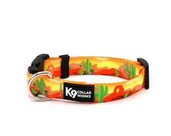 1" Dog Collar- Desert Cactus