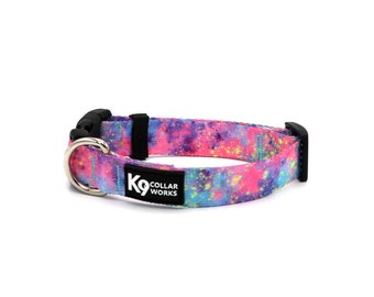 1" Dog Collar- Paint Splatter