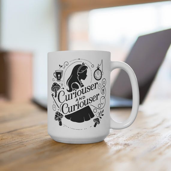 Coffee mug | Alice in Wonderland | Curiouser and curiouser