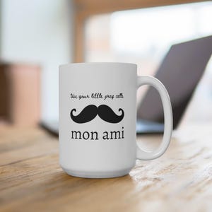 Coffee mug | Tea mug | Hercule Poirot | Agatha Christie | Gift | Little grey cells | Mystery lovers