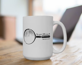 Coffee mug | Agatha Christie | Book lovers | Queen of mystery | Quote | Tea | Hercule Poirot