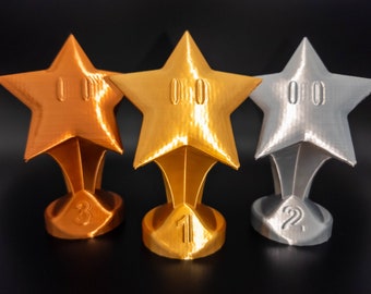 Mario Kart Star Trophy Figure Mario Kart stars trophy