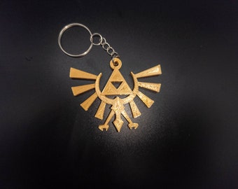 Hyrule emblem keychain for Zelda fans