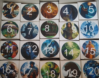 Dungeons and Dragons Dice advent calendar mystery dice you choose 40 or 50 dice with 4 full sets Christmas Yule Hanukkah Solstice Pathfinder