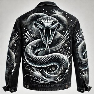 SCHORL black denim snake lather SOLD) An OG pair of Hysteric 