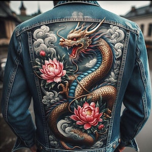 Painted Denim Jacket Make to Order: Hand Painted Jacket, Personalized Anime Jacket, Custom Jean Jacket with Anime, Unique Customized Clothes