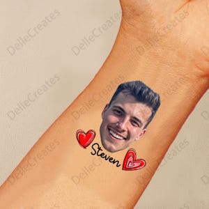 Bachelorette Tattoos, Bräutigam Gesicht Tattoo, Gastgeschenke, individuelle temporäres Tattoo, Bachelorette Party Gunst, personalisiertes Tattoo, Hochzeitsgeschenk