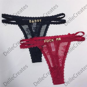 Custom Name G-Strings, Personalised Name Thong, Custom Name Thong