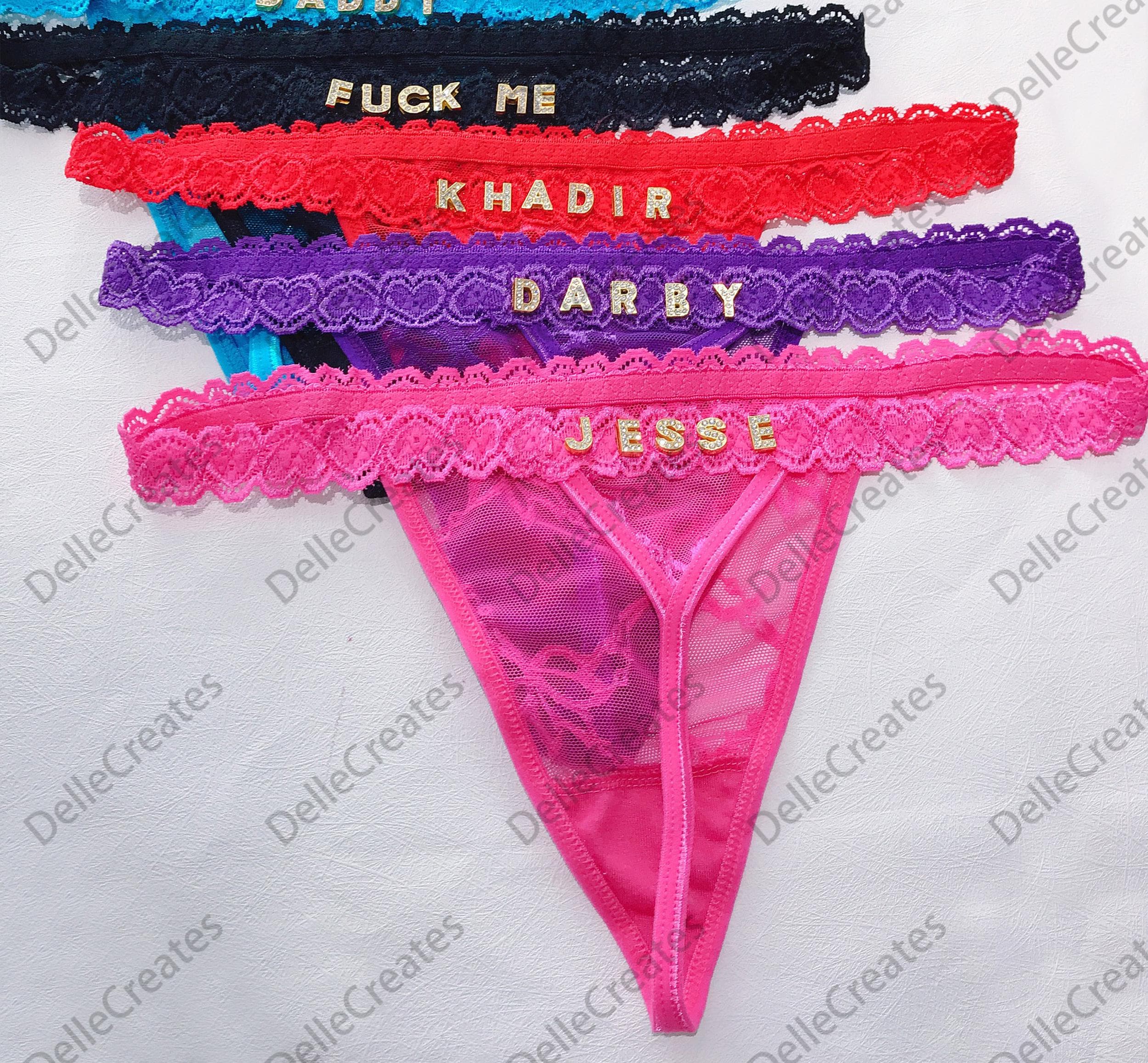 Personal String Custom Name G-strings, Personalised Name Thong, Custom Name Thong - Etsy