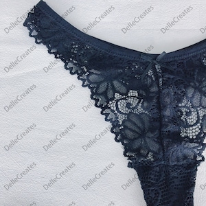 Custom Name Lace Thong, Personalised Name Thong, Custom Name Thong,Custom High Elastic Lace Thong image 10