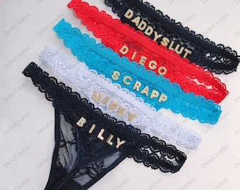 Custom Name G-Strings, Personalised Name Thong, Custom Name Thong