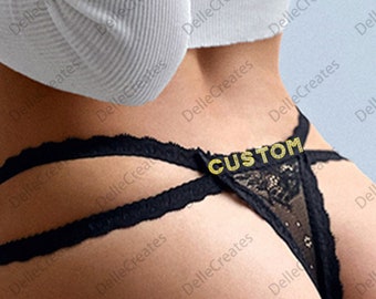 Benutzerdefinierter Name G-Strings, personalisierter Name Zapfen, benutzerdefinierter Name Zapfen