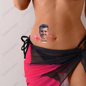 Bachelorette Tattoos, Bräutigam Gesicht Tattoo, Gastgeschenke, individuelle temporäres Tattoo, Bachelorette Party Gunst, personalisiertes Tattoo, Hochzeitsgeschenk