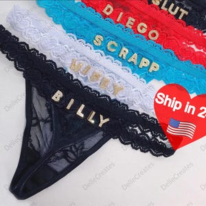 G-string aangepaste naam: gepersonaliseerde string, hoge rekbare kanten string