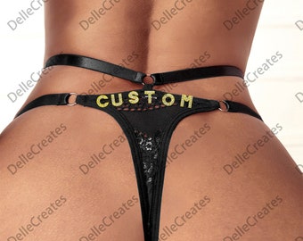 Name Thong, Custom Name G-Strings, Personalised Name Thong, Custom Name Thong