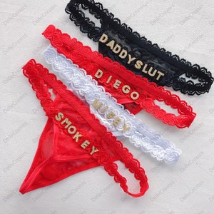 Benutzerdefinierter Name G-Strings, personalisierter Name Zapfen, benutzerdefinierter Name Zapfen Bild 3