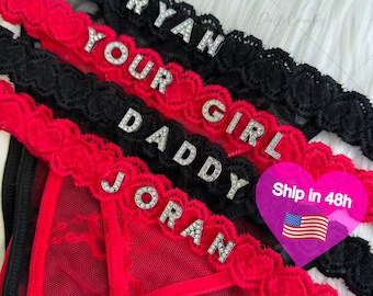 Custom Name G-Strings, Personalised Name Thong, Custom Name Thong