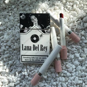 Lana Del Rey Lipsticks Set,Christmas Gift For Her,Designed Box With Your Photo,Lana Del Rey Merch image 6