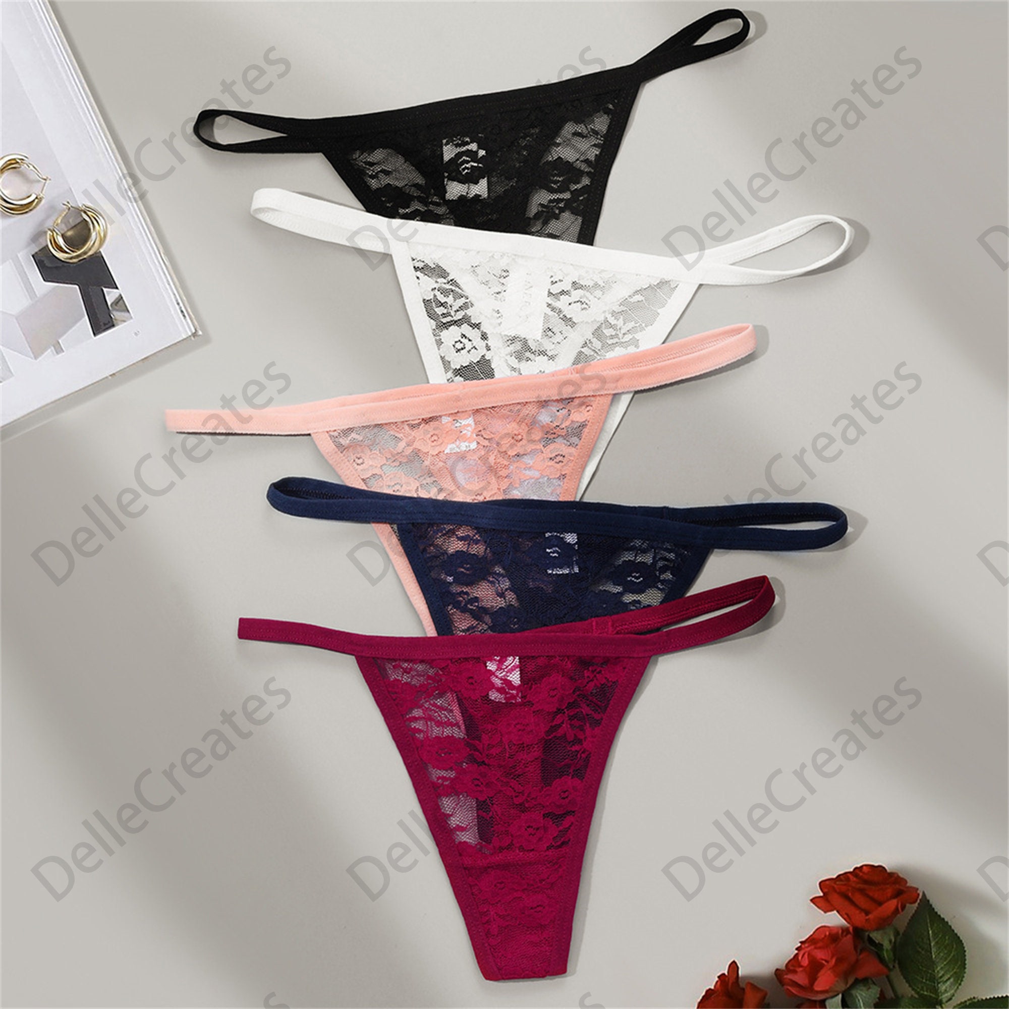 【 】レース×美シルエット フローラルレースTバック カスタムシースルーレースTバック、カスタムセクシーフローラル