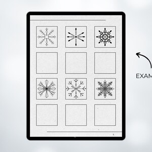 Guide de griffonnage Numérique Pas à pas Offre spéciale flocon de neige GRATUITE Art-thérapie PDF image 5