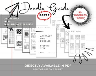 Doodle guide PART 2 | Digital | Step by step | FREE Snowflake special | Art Therapy | PDF